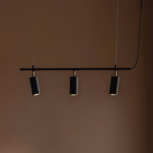 Globen Lighting hanglamp Hubble 3 zwart, lengte 75 cm, 3-lamps