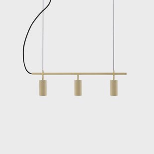 Globen Lighting hanglamp Hubble 3 messing lengte 75 cm 3-lamps