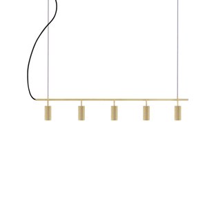 Globen Lighting hanglamp Hubble 5 messing lengte 130 cm 3-lamps