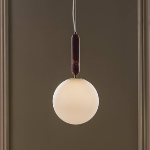 Globen Lighting hanglamp Torrano, rood, Ø 30 cm, marmer