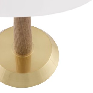 Globen Lighting tafellamp Ligna, hoogte 39 cm, wit/messing