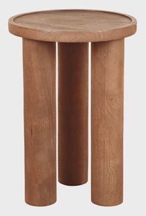 LABEL51 Ronde Bijzettafel Elly Mangohout, 42cm - Naturel