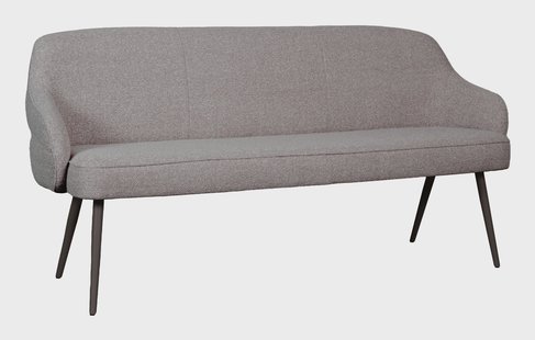 LABEL51 Eetkamerbank Bern 220cm, Bouclé - Mushroom/Brons