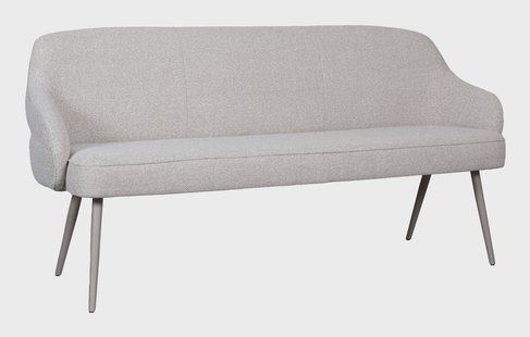 LABEL51 Eetkamerbank Bern 220cm, Bouclé - Naturel/Taupe