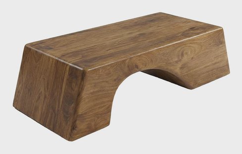 LABEL51 Salontafel Arc Mangohout, 110 x 60cm - Naturel - Organisch