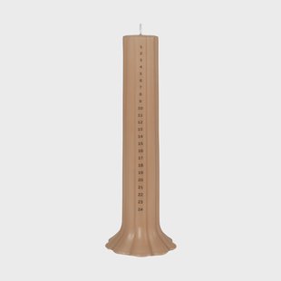 Broste Copenhagen Heli kalenderkaars Walnut