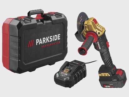 PARKSIDE PERFORMANCE Accu-haakse slijper 20 V, met accu 4 Ah en snellader 4,5 A, Limited Edition