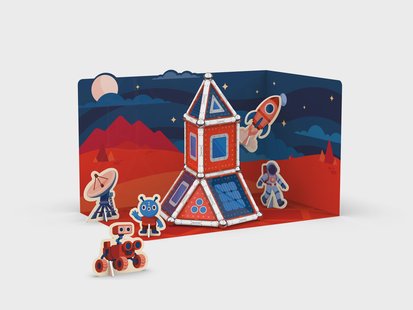GEOMAG Magneet speelgoed Magnetic Stories Exploratie Mars 80