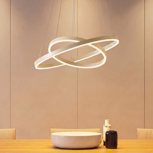Albiona LED hanglamp, beige, 2 ringen, Ø 60 cm - Arcchio - Woonkamer - Modern - Metaal - Meerdere lampen