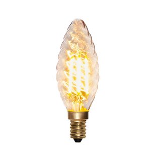 STAR TRADING LED-kaarslamp Soft Glow E14 gedraaid 250 lm 3 W 2100 K dimbaar.