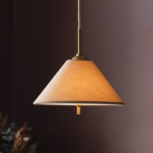 IRIS 25 hanglamp mokkabruin Ø 25 cm - Globen Lighting - Woonkamer - Scandinavisch - Stof - Met lampenkap