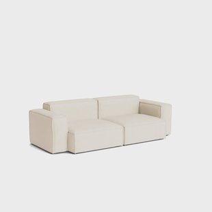HAY Mags Soft Low Armrest bank 2,5-zits combinatie 1 Turf cream, afneembare bekleding