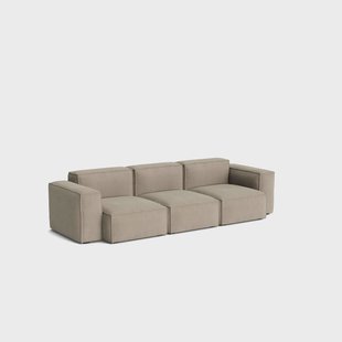 HAY Mags Soft Low Armrest bank 2,5-zits combinatie 1 Linara beige, afneembare bekleding