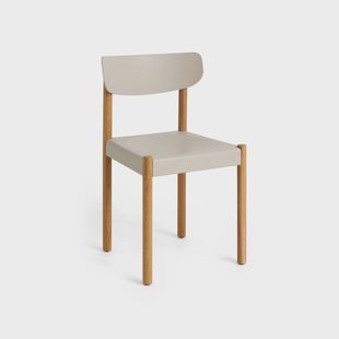 HAY Pack Chair 10 stoel Geoliede eik-chalk grey