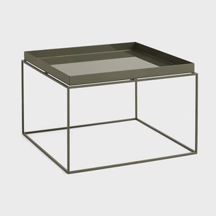 HAY Tray Table medium bijzettafel Olive green, 60x60x39 cm