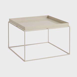 HAY Tray Table medium bijzettafel Warm beige, 60x60x39 cm