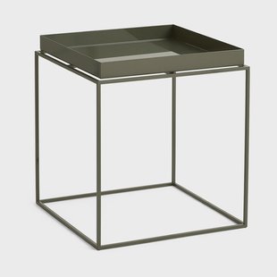 HAY Tray Table medium bijzettafel olijfgroen, 40x40x44 cm