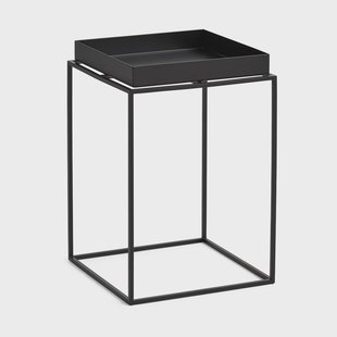 HAY Tray Table medium bijzettafel Black, 30x30x44 cm
