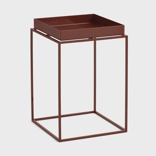 HAY Tray Table medium bijzettafel Chocolate, 30x30x44 cm