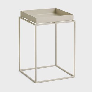 HAY Tray Table medium bijzettafel Warm beige, 30x30x44 cm