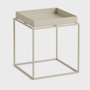 HAY Tray Table medium bijzettafel Warm beige, 30x30x34 cm