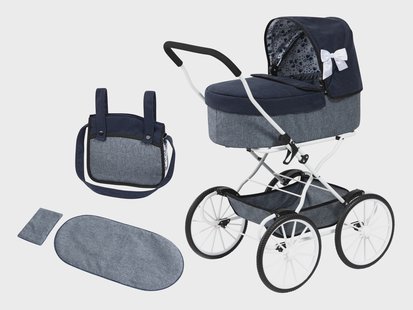 BAYER DESIGN Poppenwagen Klassiek (Blauw)