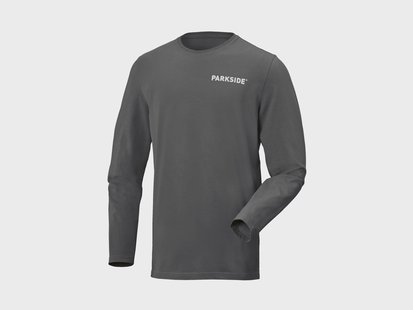 PARKSIDE Heren longsleeve, Fan Edition (Grijs, M)