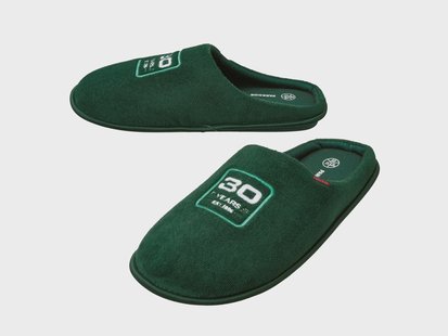 PARKSIDE Heren pantoffels, Fan Edition (groen, 40/41)