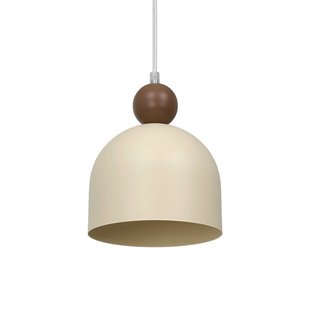 Milagro Lighting Hanglamp Timon, taupe/beige, Ø 17 cm, metaal