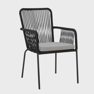 Bloomingville Tuinstoel Santino Polyester touw - Zwart