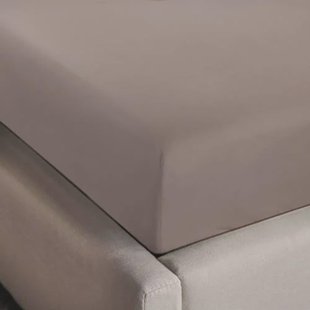 NOUS Living katoenen hoeslaken (tot 25 cm) - taupe