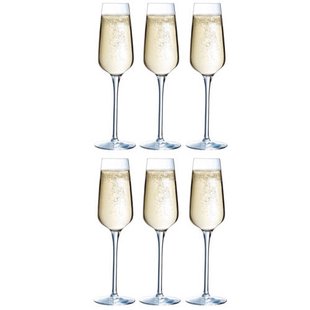 Chef & Sommelier Champagneglazen - Flutes - Sublym Flute - 210 ml - 6 stuks