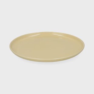 Ontbijtbord, reactieve glazuur, steengoed, korengeel, &Oslash;22 cm