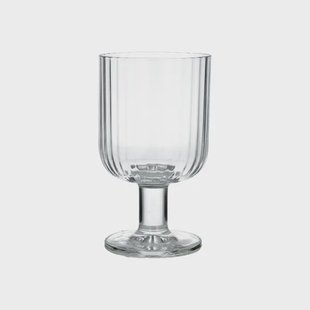 Wijnglas, geribbeld glas, stapelbaar, 270 ml
