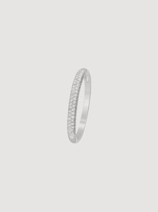 Witgouden ring Alliance Foch, met diamanten