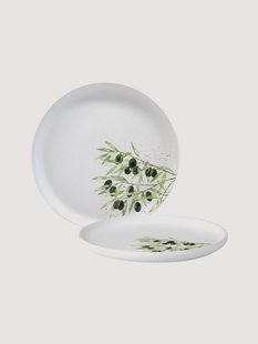 New Bone China ontbijtbord Olives
