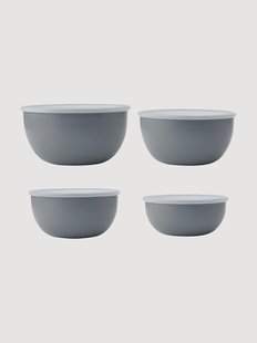 Maaltijdvoorbereidingsschalen KitchenAid met deksels, 4-delig