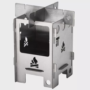 Bushcraft Essentials EDCBox BCE-034 Titanium, opvouwbare stove