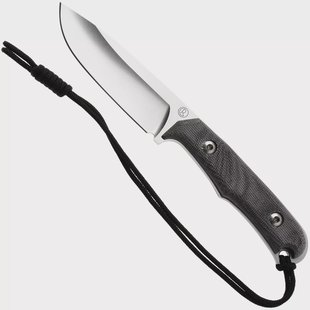 Chris Reeve Backpacker Drop Point BPR-1000 Stonewashed CPM MagnaCut, Black Canvas Micarta, outdoormes