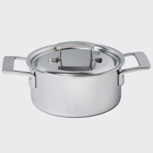 Demeyere Industry 5, 1029671 RVS kookpan met deksel, 18 cm, 2.2l
