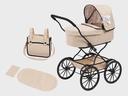 BAYER DESIGN Poppenwagen Klassiek (Beige)