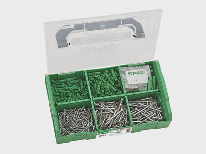 SPAX Pluggen en schroeven L-BOXX Mini, 481-delig