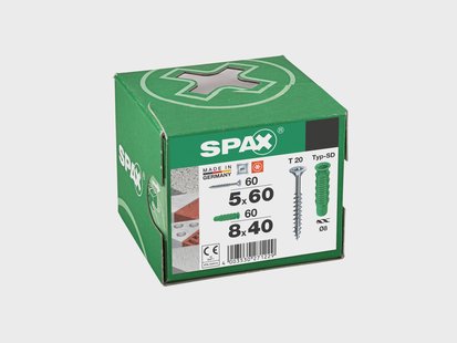 SPAX Schroeven en pluggen WIROX, 120-delig
