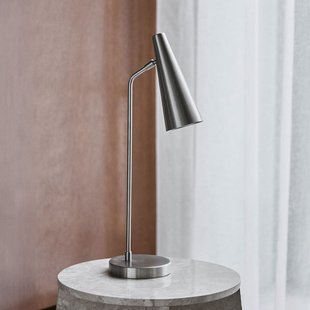 Precise tafellamp, zilver, hoogte 52 cm, E14 - House Doctor - Woonkamer - Designer - Metaal - 1 lamp