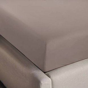 NOUS Kids katoenen kinderhoeslaken 150x70 cm - taupe