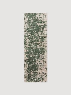 Handgeweven wollen loper Cynthia met abstract patroon