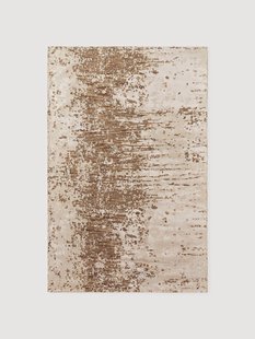 Handgeweven wollen vloerkleed Cynthia met abstract patroon