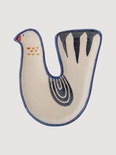 Handgemaakte decoratieve schaal Trudy van steengoed