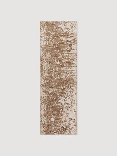 Handgeweven wollen loper Cynthia met abstract patroon