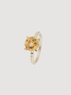 Geelgouden ring Clou met edelsteen